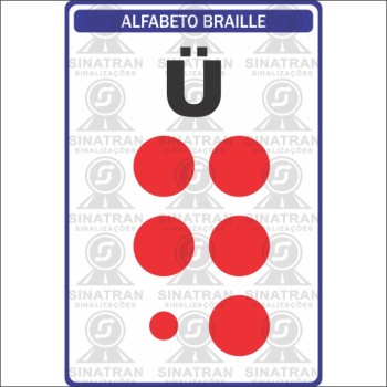 Algarismos Braille Ü  